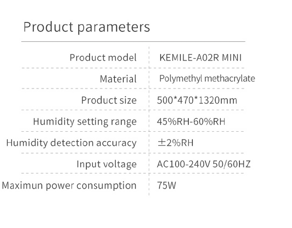 Kemile Guitar Dry Cabinet A02R *PREORDER ONLY*