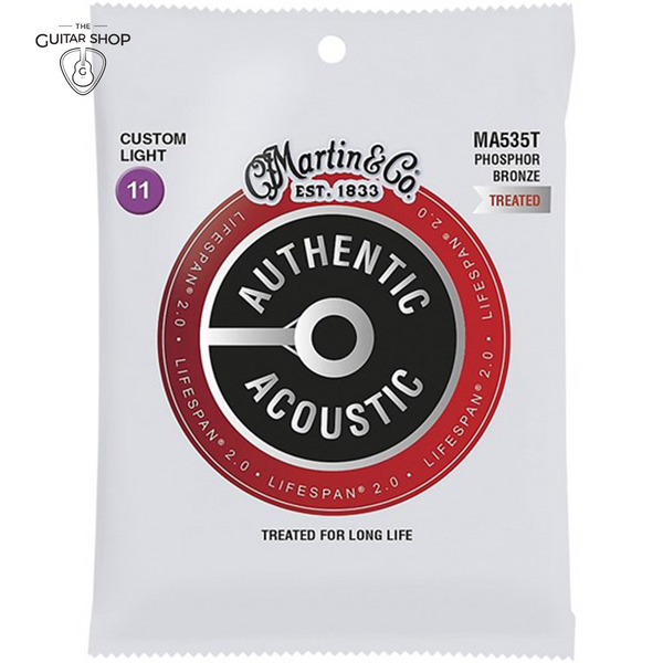 Martin Lifespan 2.0 Treated Phosphor Bronze Strings MA535T .11-.52