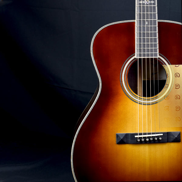 Hozen Guitars GE OM Indian Rosewood HG-OMIR4WQHV Sunburst