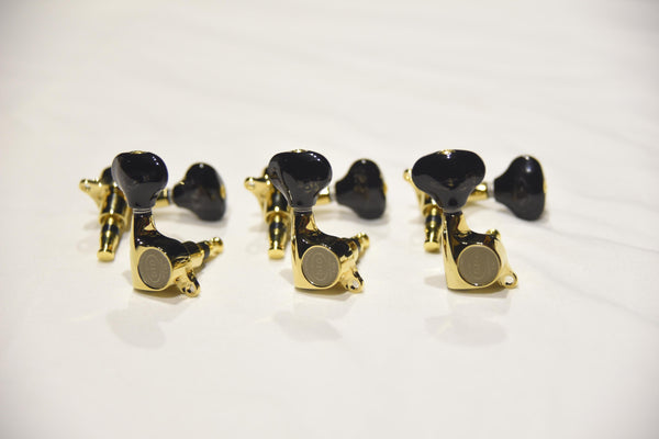 Gotoh SGS510Z Gold Finish Big Black Knobs