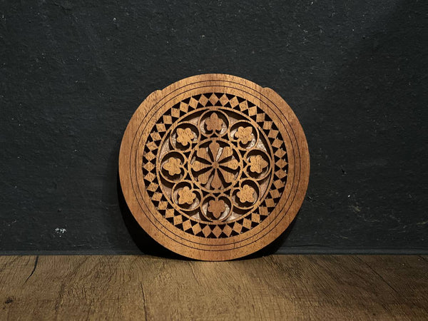 Sound Hole Cover Brown Design 3