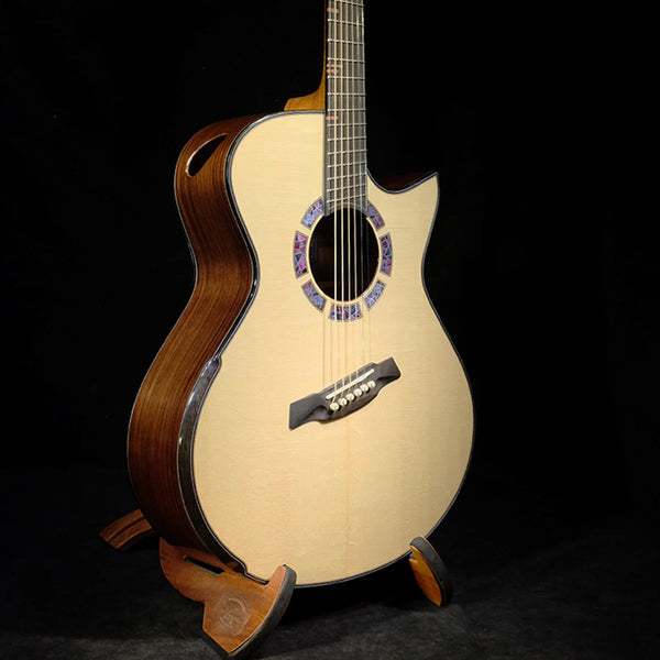 Hozen Guitars Blue Label | MJ Torrefied Swiss Indian Rosewood #182 | Fan Fret SIIRCSB4SWFJ