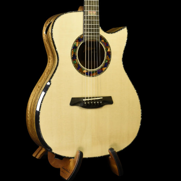 Hozen Guitars Black Label | Limited Edition - Mosaic| Swiss Spruce Spalted Mango | VIMOCSB4SUJ