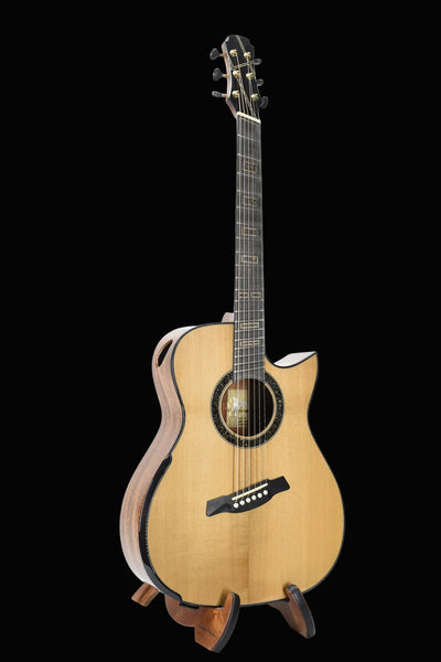 Hozen Gold Label | Deep OM Adirondack Mahogany Fanned Fret | 24101473 VIMHCSB4AJFW