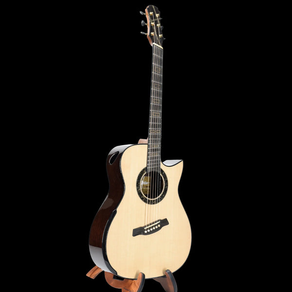 Hozen Gold Label | Deep OM Sitka Spruce Wenge Fanned Fret | VIWECSB4JFX