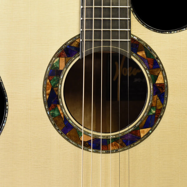 Hozen Guitars Black Label | Limited Edition - Mosaic| Swiss Spruce Spalted Mango | VIMOCSB4SUJ
