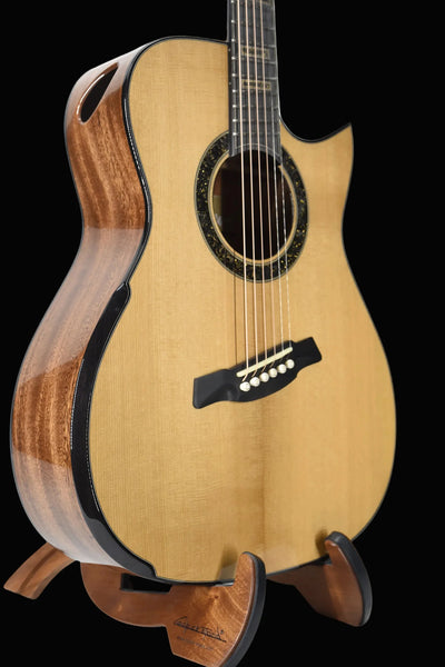 Hozen Gold Label | Deep OM Adirondack Mahogany Fanned Fret | 24101473 VIMHCSB4AJFW