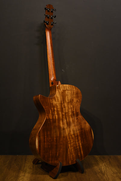 Hozen Guitars Black Label MJ Torrified Adirondack Pacific Koa Baritone Fan Fret | SIKOCSB5AFBJW