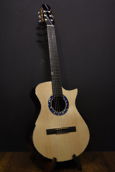 Hozen Blue Label Crossover Series | Deep Vera Swiss Moon Spruce Mexican Zircote | #336