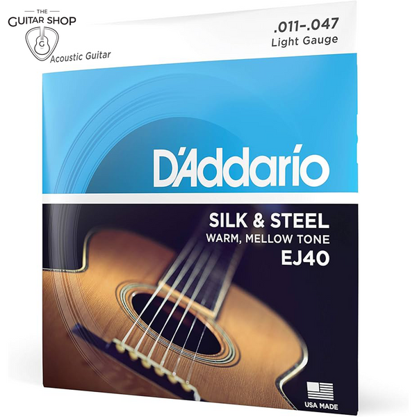 D'Addario EJ40 Silk and Steel Strings 11-47