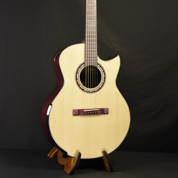Hozen Guitars Black Label | SJ LE Purple Passion Swiss Moon Spruce Purpleheart | 2409 1407 RAPHCSB4SWUJ|