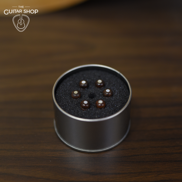 Rosewood Bridge Pins with Mother of Pearl Dots