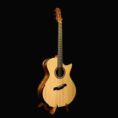 MJ Adirondack with Santos Rosewood Fanned Fret - SISRCSB4AJWF