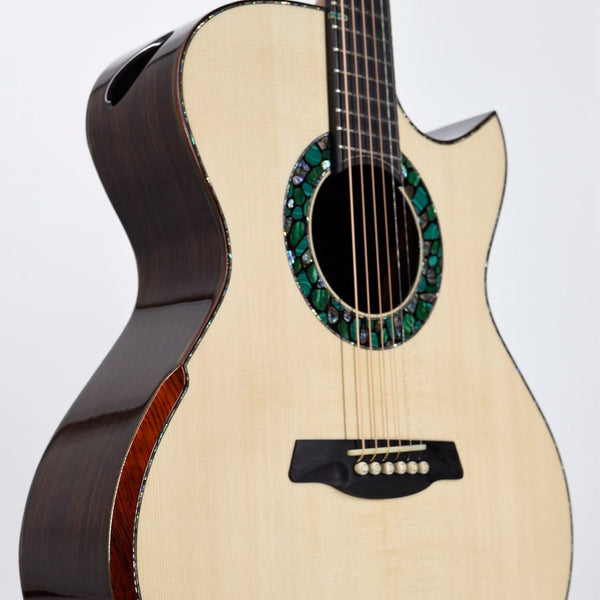 Hozen Guitars Blue Label MJ Swiss Moon Spruce Indian Rosewood Falcate | 25120328 | SIIRCSB4SJZX