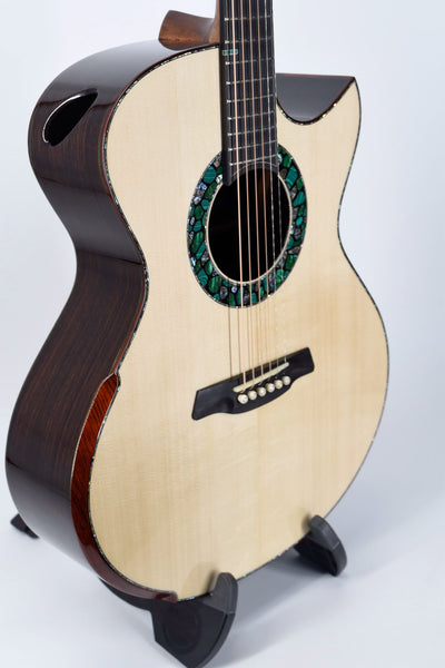 Hozen Guitars Blue Label MJ Swiss Moon Spruce Indian Rosewood Falcate | 25120328 | SIIRCSB4SJZX