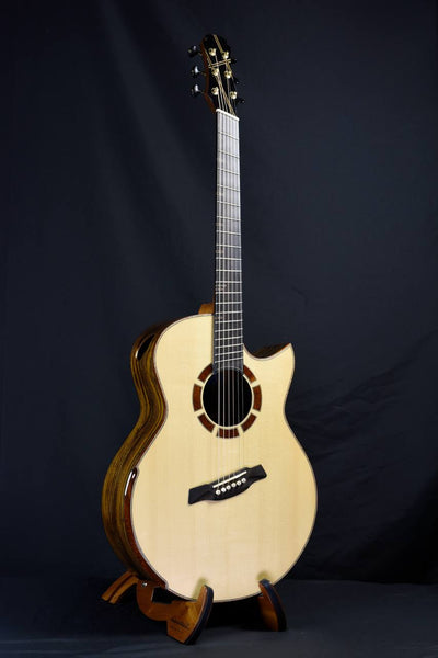 Hozen Guitars Blue Label | SJ Torrefied Swiss Mexican Bocote Fan Fret  | #200| RABOCSB4SWFJ(Copy)