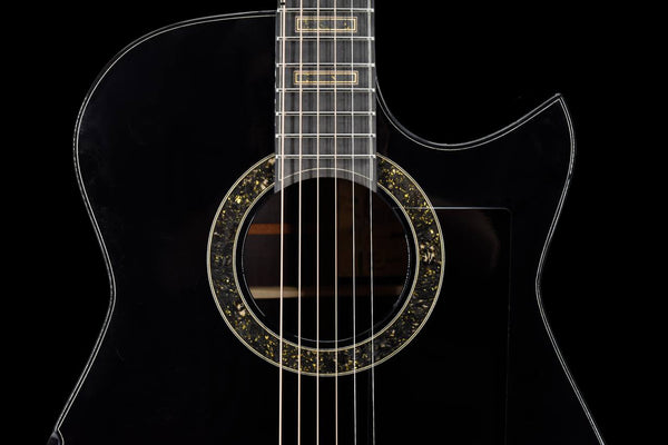 Hozen Gold Label | MD Sitka Spruce Wenge Black Top | ROWECSB4JFX