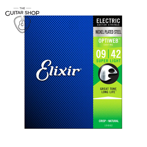 Elixir 09-42 Optiweb Electric – The Guitar Shop Singapore