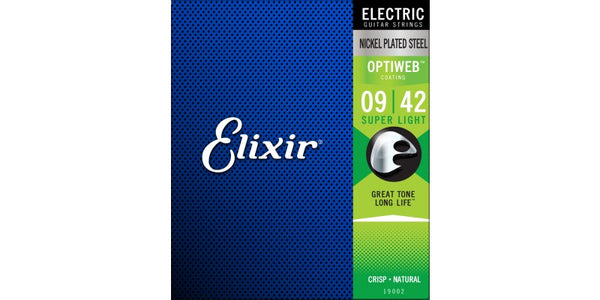 Elixir®Strings Electric Nickel Plated Steel with Optiweb Coating 9/42 Super Light